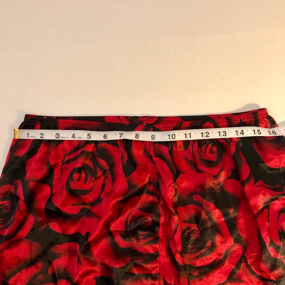 Intimates Pajamas Set Red Rose Sexy Sz Large Morgan Taylor - Picture 14 of 16